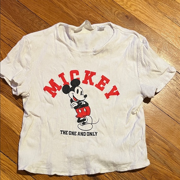 H&M Kids White Mickey Mouse T-Shirt - Picture 1 of 1